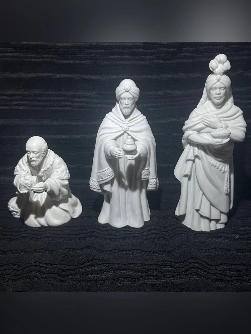 Vintage 1980's Avon Nativity Collectibles “The Magi”Porcelain Figurines